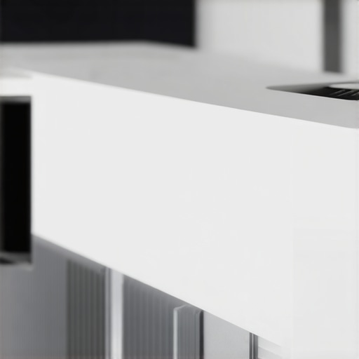 Close-up of laser projector with calibration software and tools