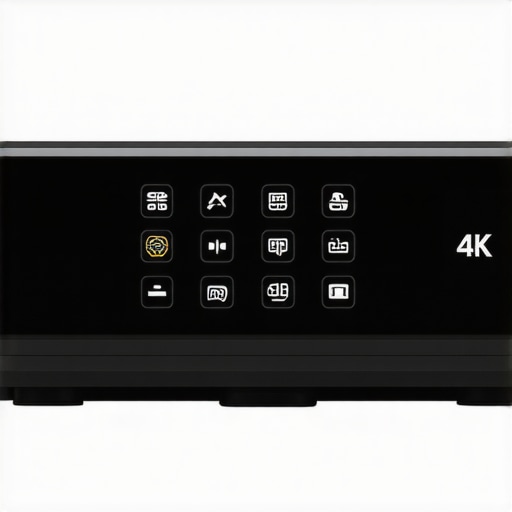 Close-up of projector menu with calibration options displayed