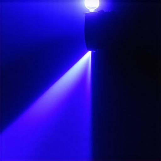 Detailed view of laser projector casing with remote control