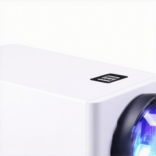 Detailed image of a high-end laser projector highlighting material quality and control layout.