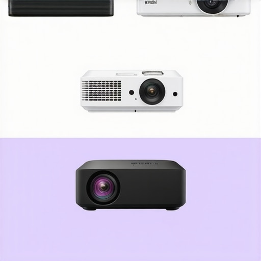A visual comparison chart of different projector types from leading brands.