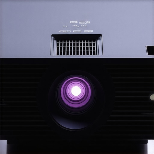 Built to Last: Budget 4K Projector Close-up of a sturdy, matte-finished 4K projector highlighting its robust construction