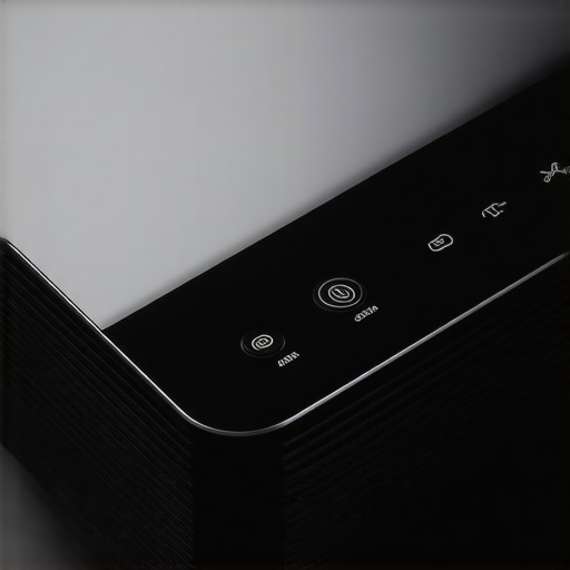 Close-up of projector buttons and ports highlighting build quality