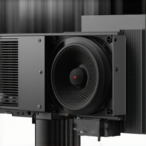 Internal cooling system with heat sinks and fans in a UST projector.