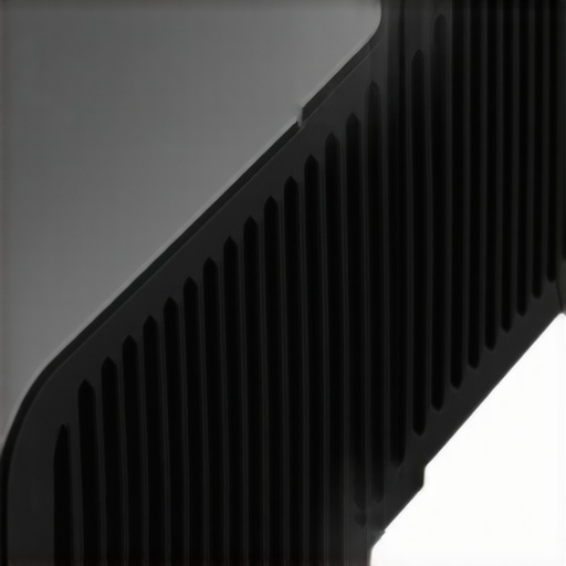 Detailed view of projector ventilation system