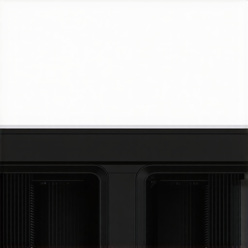 A detailed view of the cooling fans inside a budget ultra-short throw projector