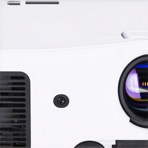 Close-up of projector ports and controls highlighting build quality and connectivity