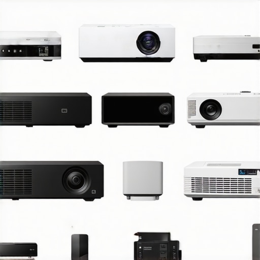 Visual comparison chart showing features of home theater projectors versus competitors