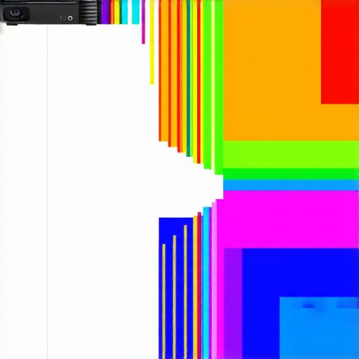 A detailed comparison chart showing features and prices of different projector types versus competitors