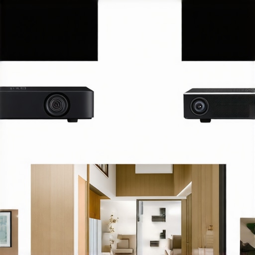 Visual comparison of portable, UST, and 4K projectors showcasing size and quality differences.