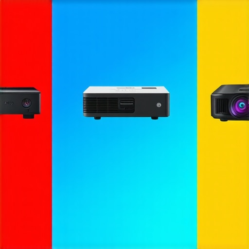 Comparison chart of different projector types highlighting features, advantages, and disadvantages