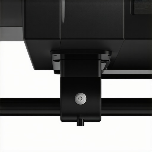 Adjustable Projector Mount for Perfect Alignment An adjustable projector mount with fine-tuning knobs demonstrating precise setup for optimal image quality.