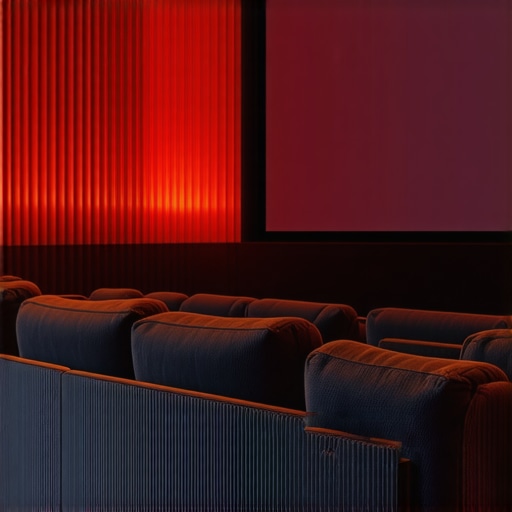 Advanced Home Theater Setup with Laser Projector Home theater with laser projector and large screen