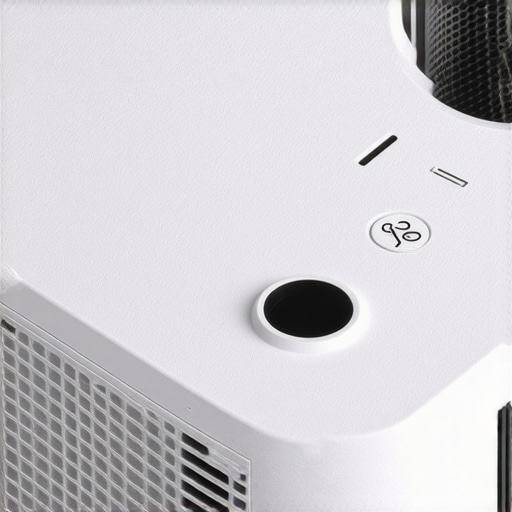 Close-up view of a lightweight portable projector's textured plastic exterior with control buttons