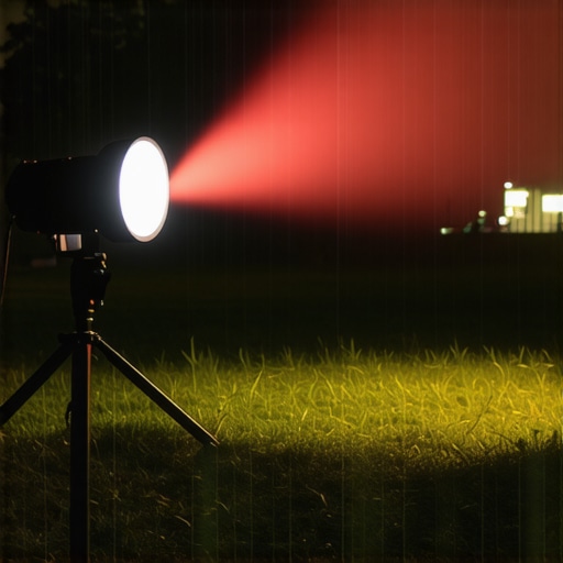 Durable Portable Laser Projector in Outdoor Setting Portable laser projector outdoors in rain with protective casing