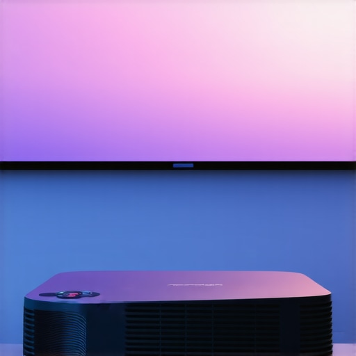 Extended Use of 4K Projector in Bright Environment 4K projector projecting bright image in well-lit room during long operation.