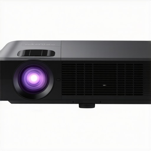 Laser Projector Build and Interface A modern laser projector with a focus on its robust build and intuitive control panel.