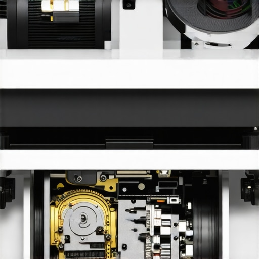 Motorized UST Tray Gear System Detailed view of the gear and motor assembly in a projector tray