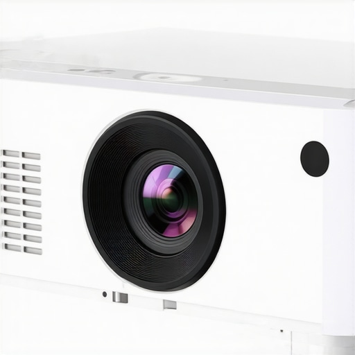 Detailed view of a sleek, matte-finish portable projector highlighting its durable exterior and control layout