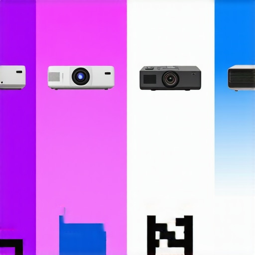 A visual chart comparing laser, UST, and traditional projectors highlighting features and prices