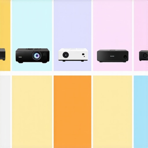 Projector Types Comparison Chart A visual chart comparing features of various projector types, including 4K, home theater, UST, laser, and portable projectors.