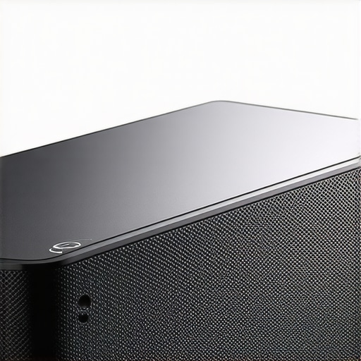 Sleek Laser Projector Design Close-up of a modern, minimalist laser projector highlighting its elegant build.