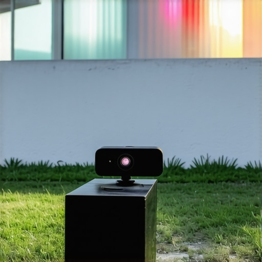 Portable projector projecting vivid image outdoors in daylight