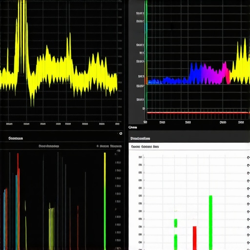 Calibration Software Interface Computer monitor displaying projector calibration software with color analysis tools.