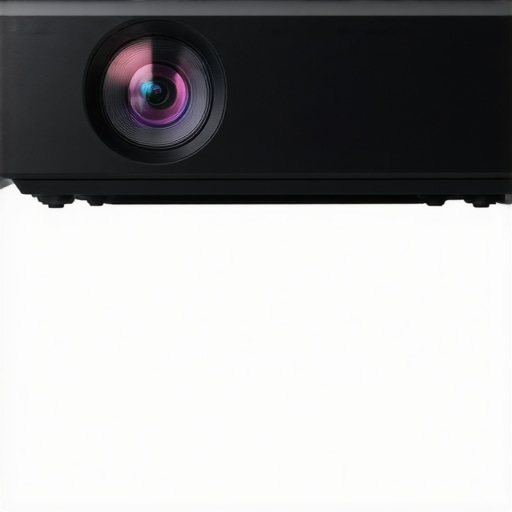 Close-up of a durable, user-friendly laser projector in a classroom setting