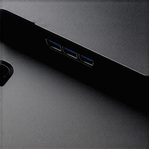 Device build quality and design Close-up view of the input lag fix device highlighting ports and material quality
