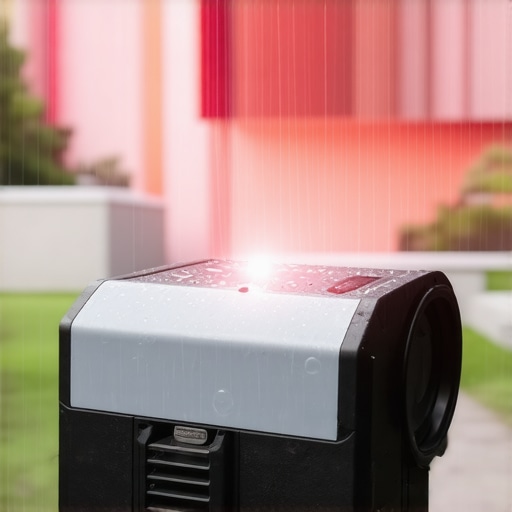 Durable Outdoor Laser Projector in Rain Portable laser projector outdoors with rain protection