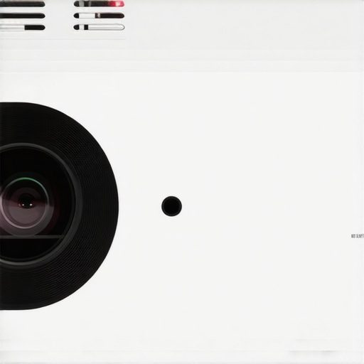 Close-up of focus wheel and keystone adjustment on an ultra short throw projector.