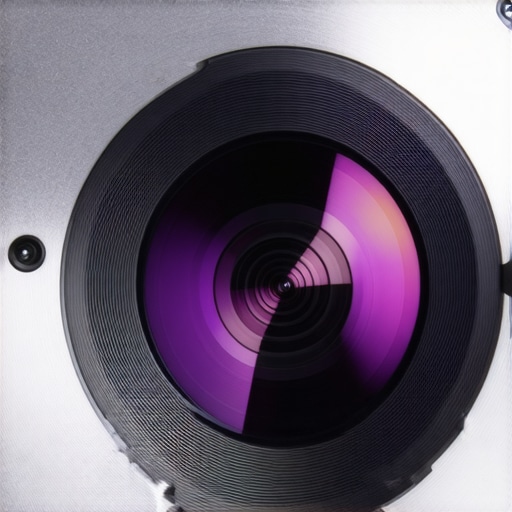 High-Quality 4K Projector Lens Close-up image of a sophisticated 4K projector lens highlighting construction quality.