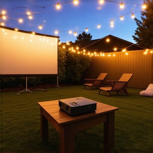 How to setup a backyard movie night in under fifteen minutes