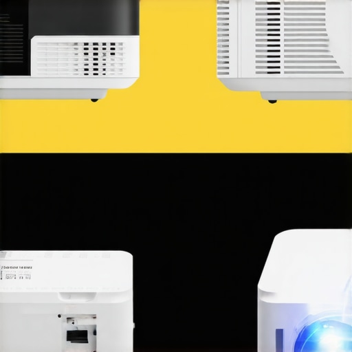 Laser vs. Portable Projectors Showdown Side-by-side comparison of a laser projector and a portable projector, highlighting their differences.