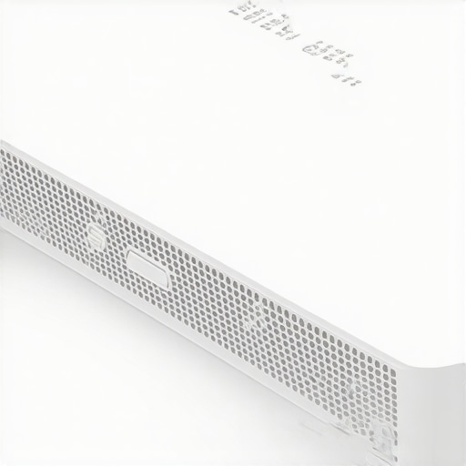 Portable Laser Projector Design A compact portable laser projector showing its ventilated side panels and control buttons.