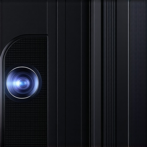 Premium Build of 4K Projector Detailed view of a luxury 4K projector emphasizing its durable construction and advanced optical parts