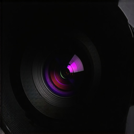 Premium Projector Lens Build Detailed view of a projector's high-quality glass lens and durable casing