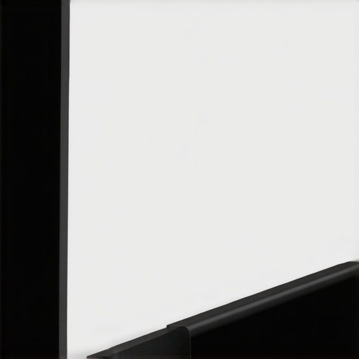Premium Tensioned Projection Screen Close-up of a well-built, tensioned projection screen fabric with a sleek frame.