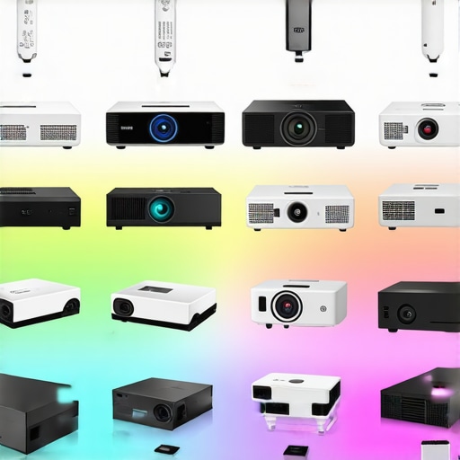 A visual comparison chart showcasing various home theater projectors with their features, prices, and specifications.