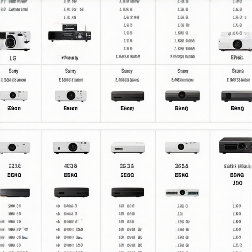 Projector Comparison Chart Comparison of various home theater projectors including premium and budget models