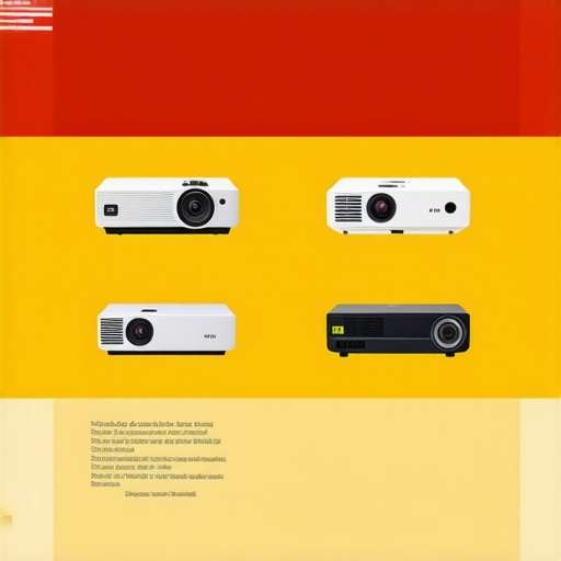 Projector Comparison Chart A visual comparison chart showing features of different types of projectors side by side.