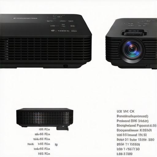 Projector Comparison Chart Comparison between portable and traditional 4K projectors highlighting key features