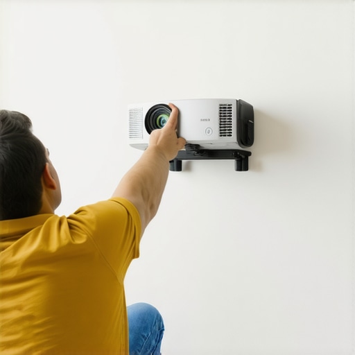 The Secret to Mounting a Projector on a Plaster Wall Without Cracks