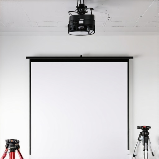 The trick to getting a perfectly square image on a tilted projector