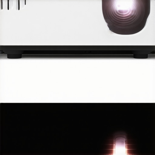 4K Laser vs Traditional Projectors Comparison image showing two projectors with differing display quality and technology
