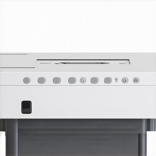 Close-up of a sleek projector calibration hardware with tactile controls