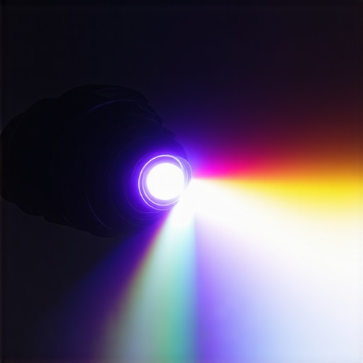 Close-up of a laser projector showing cooling vents and brightness display during a cinematic session.