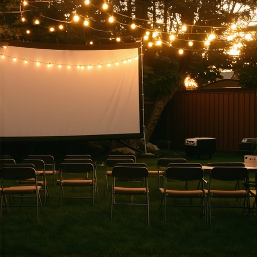 How to Set Up a Temporary Theater for a Weekend Movie Party