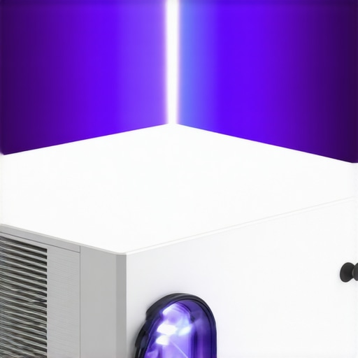 Laser Projector Setup Showcase Close-up of a sleek laser projector displaying adjustable lens and user-friendly control panel